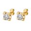 Εικόνα της Earrings, 18K Gold Plated Steel