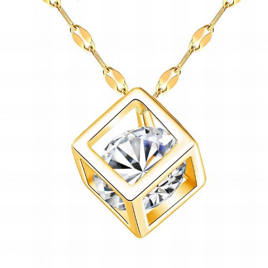 Εικόνα της Necklace, 18K Gold Plated Steel
