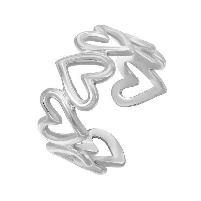 Εικόνα της "Hearts" Ring, Stainless Steel