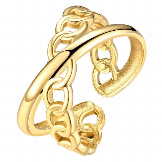 Εικόνα της Ring, 18K Gold Plated Steel