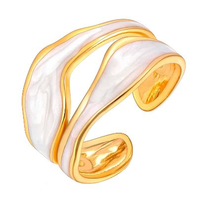 Εικόνα της Ring, 18K Gold Plated Steel