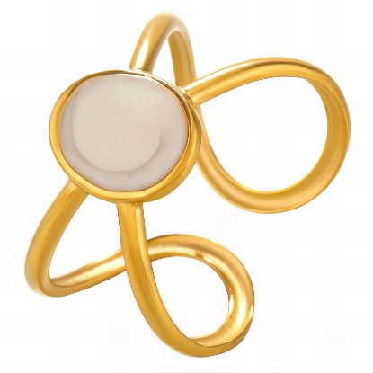 Εικόνα της Ring, 18K Gold Plated Steel