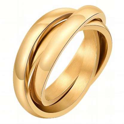 Εικόνα της Ring, 18K Gold Plated Steel