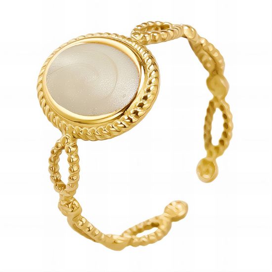 Εικόνα της Ring, 18K Gold Plated Steel