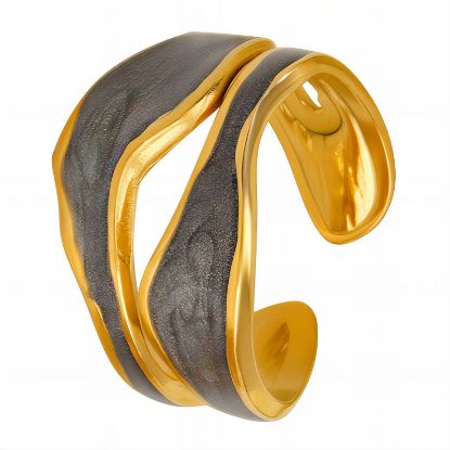 Εικόνα της Ring, 18K Gold Plated Steel