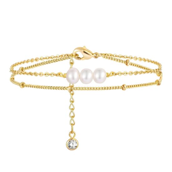 Εικόνα της Bracelet, 18K Gold Plated Steel