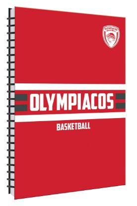 Εικόνα της Τετράδιο Σπιράλ Α4 2 θεμ. - Ολυμπιακός Μπάσκετ 4