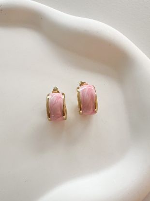Εικόνα της Pink Oval Hoops