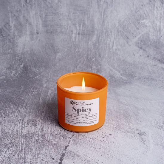 Εικόνα της Κερί spicy με άρωμα κανέλα πορτοκάλι 90gr