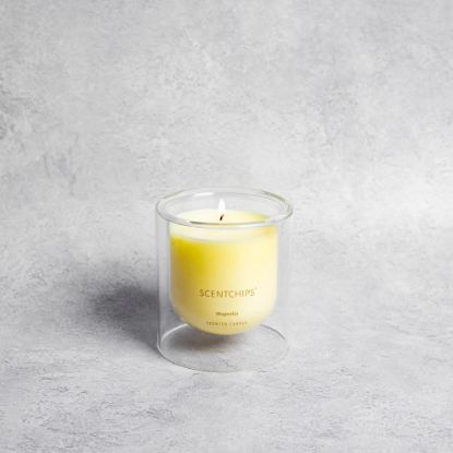 Εικόνα της Αρωματικό κερί Scentchips γυάλινο Magnolia 48h