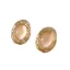 Εικόνα της Σκουλαρίκια ατσάλι οβάλ με μπεζ πέτρα