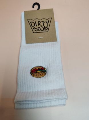 Εικόνα της DIRTY SOCKS ΛΕΥΚΟ ΜΠΕΡΓΚΕΡ