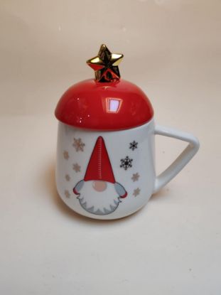 Εικόνα της Κούπα Πορσελάνης Xmas με Καπάκι