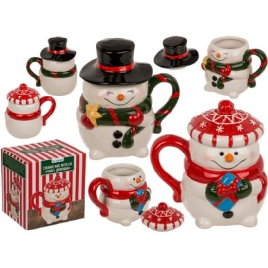 Εικόνα της Κούπα Χιονάνθρωπος, με καπάκι 300ml