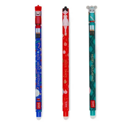 Εικόνα της Set of 3 Erasable Gel Pens - The Nutcracker