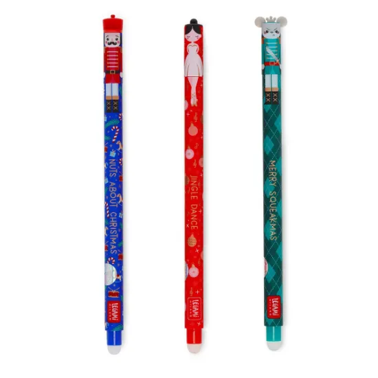 Εικόνα της Set of 3 Erasable Gel Pens - The Nutcracker