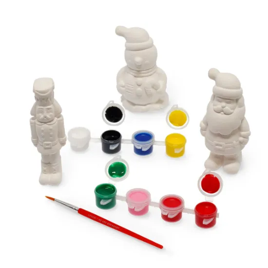 Εικόνα της Christmas Figurine Decorating Kit - Paint Your Christmas