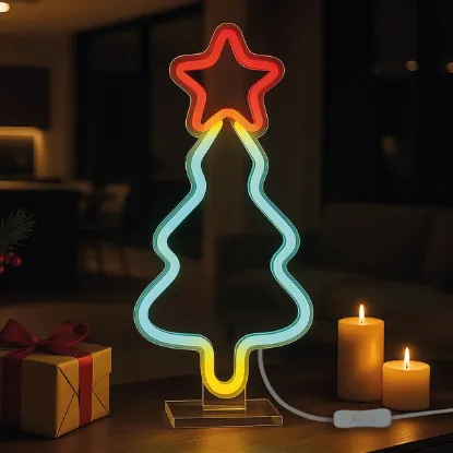 Εικόνα της Neon-Effect LED Lamp - Xmas Tree - It's a Sign