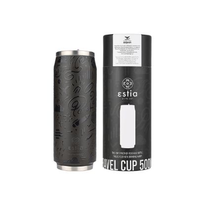 Εικόνα της ΘΕΡΜΟΣ TRAVEL CUP SAVE THE AEGEAN 500ml NOIR ECHO