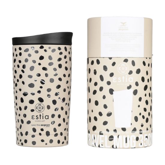Εικόνα της ΘΕΡΜΟΣ TRAVEL MUG SAVE THE AEGEAN 350ml LEOPARD TAUPE