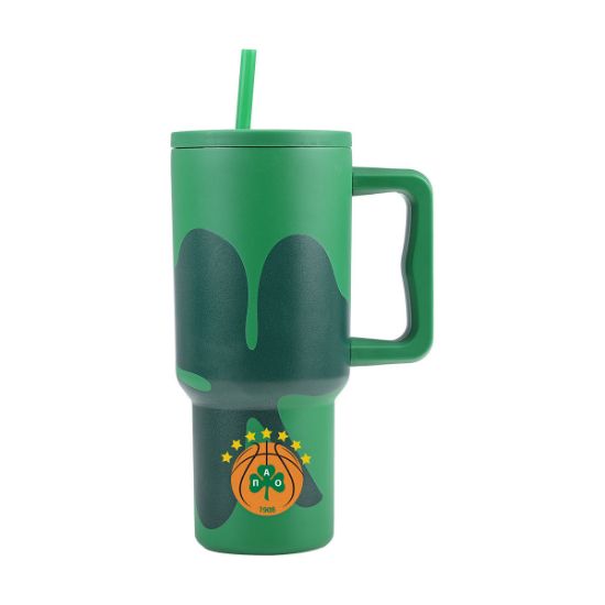 Εικόνα της ΘΕΡΜΟΣ STRAW TUMBLER XL PANATHINAIKOS BC EDITION 900ml