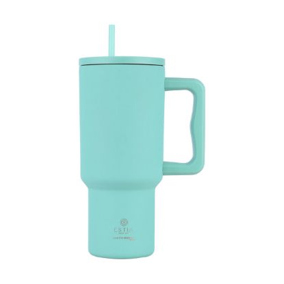 Εικόνα της ΘΕΡΜΟΣ STRAW TUMBLER XL SAVE THE AEGEAN 900ml BERMUDA GREEN