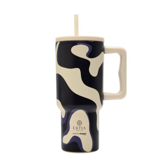 Εικόνα της ΘΕΡΜΟΣ STRAW TUMBLER XL SAVE THE AEGEAN 900ml BOLD DRIFT