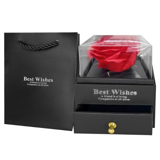 Εικόνα της Κουτί Μπιζουτιερα με Τριαντάφυλλο 10,5x8x8cm