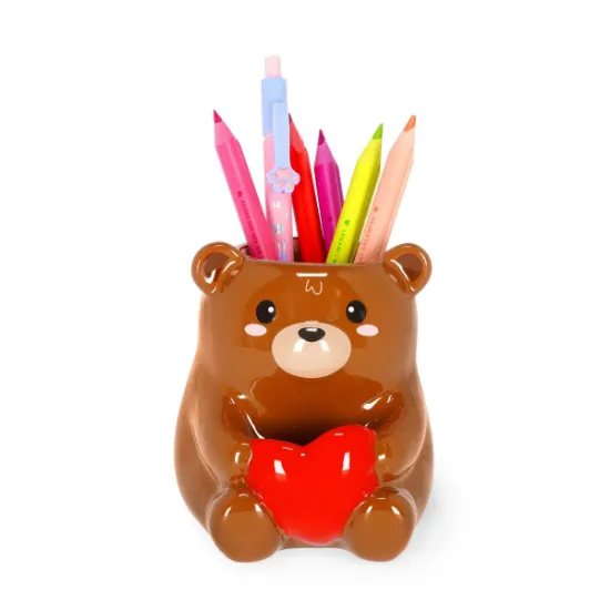Εικόνα της Ceramic Pen Holder - Teddy Bear - Desk Friends