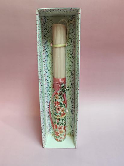 Εικόνα της ΛΑΜΠΑΔΑ ΡΟΖ ΜΕ ΔΙΑΚΟΣΜΗΤΙΚΗ ΠΕΤΑΛΟΥΔΙΤΣΑ 