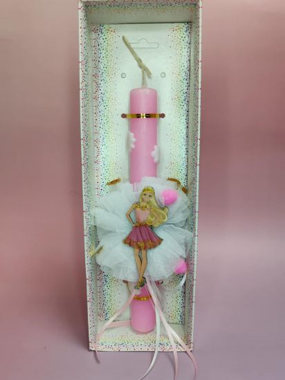 Εικόνα της ΛΑΜΠΑΔΑ ΡΟΖ ΜΕ ΤΟΥΛΙ ΚΑΙ ΚΟΡΙΤΣΙ 