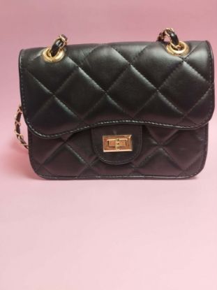 Εικόνα της ΤΣΑΝΤΑΚΙ ΩΜΟΥ ΜΑΥΡΟ ΜΕ ΧΡΥΣΗ ΑΛΥΣΙΔΑ