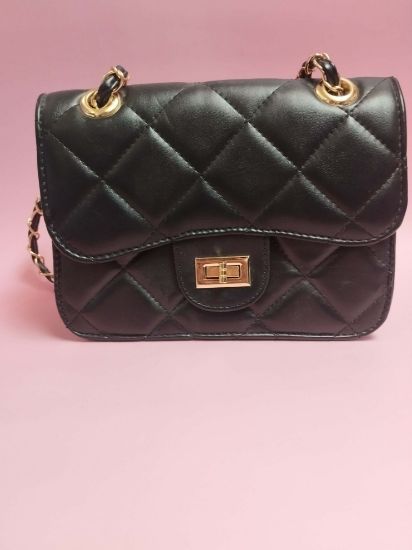 Εικόνα της ΤΣΑΝΤΑΚΙ ΩΜΟΥ ΜΑΥΡΟ ΜΕ ΧΡΥΣΗ ΑΛΥΣΙΔΑ