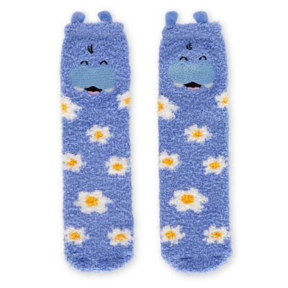 Εικόνα της Non-Slip Hippo Socks for Adults - It's a Match!