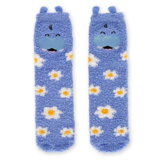 Εικόνα της Non-Slip Hippo Socks for Adults - It's a Match!