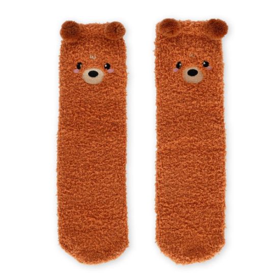 Εικόνα της Non-Slip Teddy Bear Socks for Adults - It's a Match!