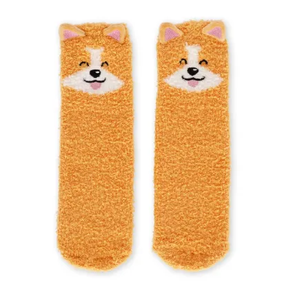 Εικόνα της Non-Slip Corgi Socks for Adults - It's a Match!