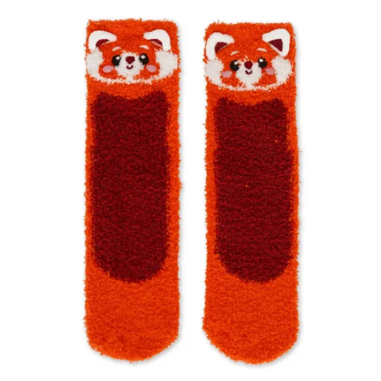 Εικόνα της Non-Slip Red Panda Socks for Adults - It's a Match!