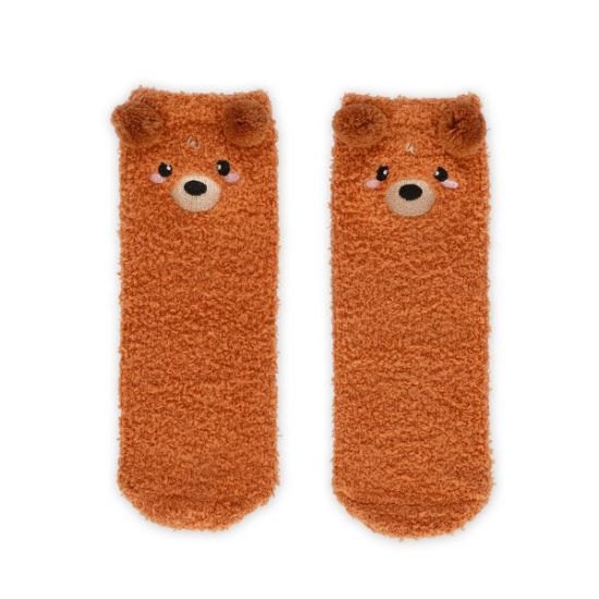 Εικόνα της Non-Slip Teddy Bear Socks for Kids - It's a Match!