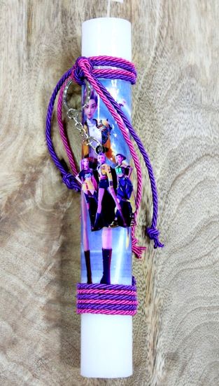 Εικόνα της Πασχαλινή Λαμπάδα  Κ-ΠΟΠ Plexiglass Μπρελόκ 25 x 3,5cm