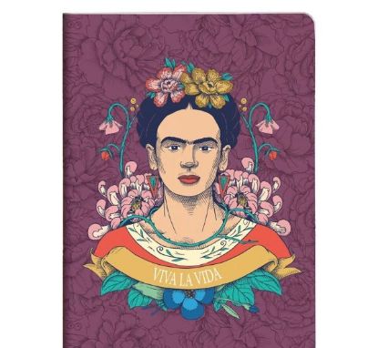 Εικόνα της F.Kahlo τετράδιο καρφίτσα A4 ριγε 48φ.