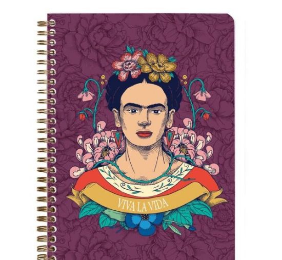 Εικόνα της F.Kahlo τετραδιο σπιραλ A5 ριγε 74φ.