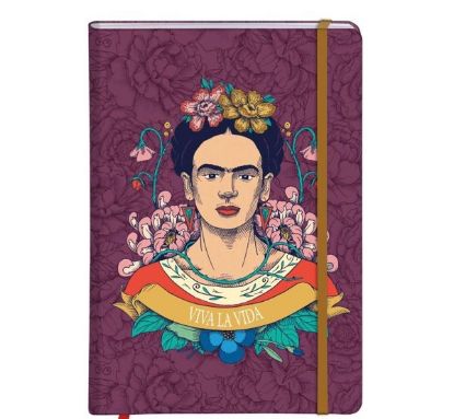 Εικόνα της F.Kahlo σημειωματάριο δεμ.+λαστ.A5 ριγε 80φ.
