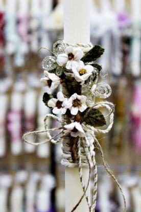 Εικόνα της Πασχαλινή λαμπάδα  Σύνθεση 1864 Με Πεταλούδα Ύψος 25