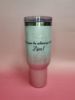 Εικόνα της Travel Tumbler 1200ml (White/Pink) 3D Puffy Cloud - Plastic Handle
