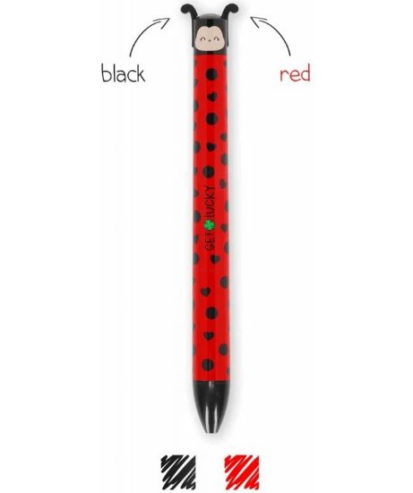 Εικόνα της LEGAMI ΣΤΥΛΟ CLICK CLACK TWO COLOR LADY BUG 