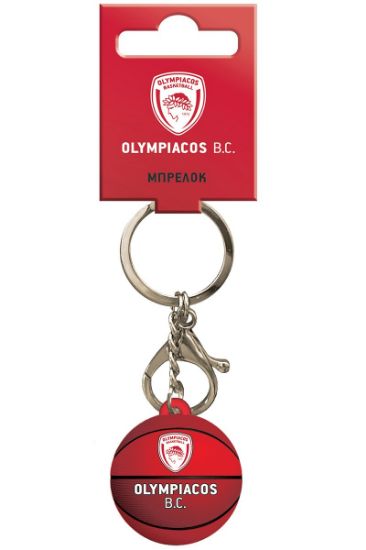 Εικόνα της Μπρελόκ PVC Μπάλα - Ολυμπιακός Μπάσκετ