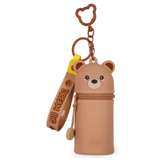 Εικόνα της Teddy Bear Coin Purse with Key Ring - Mini Kawaii