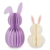 Εικόνα της Set of 2 Foldable Paper Bunnies - Happy Easter