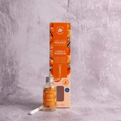 Εικόνα της Αρωματικό χώρου με sticks κανέλα & πορτοκάλι (σε κουτί) 30ml